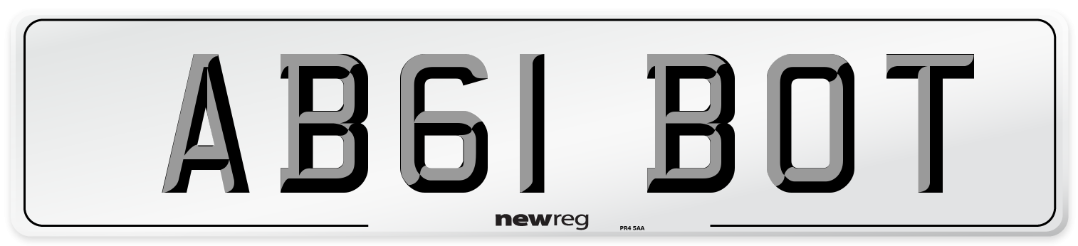 AB61 BOT Number Plate from New Reg